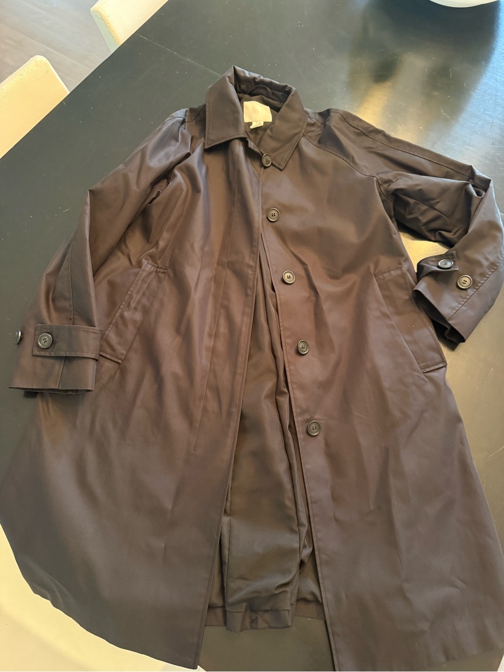 Women’s NWOT H&M black Single-Breasted Trench Coat